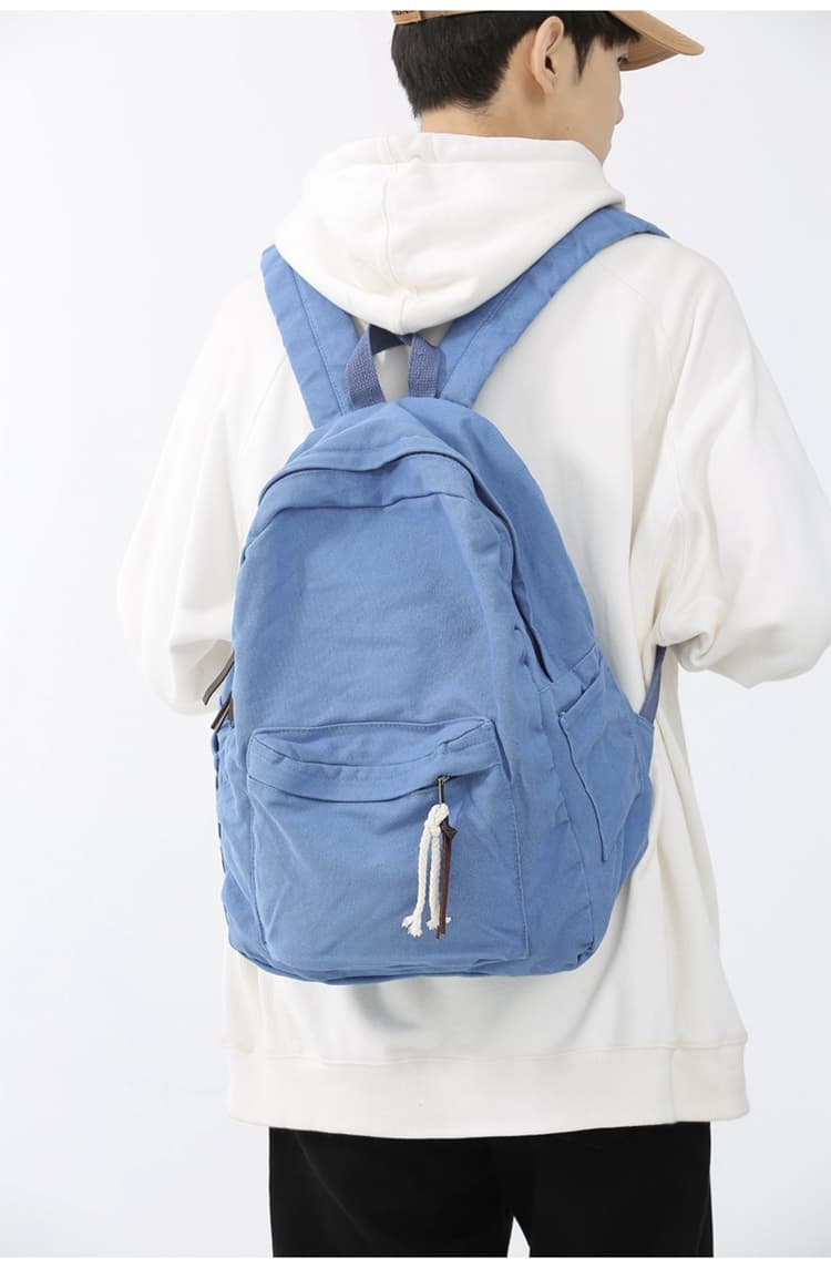 メンズリュック シンプル普段使い帆布リュック