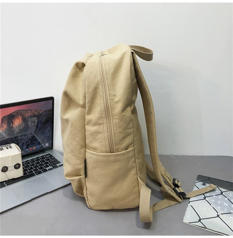 メンズリュック シンプル立体縫製キャンバスリュック