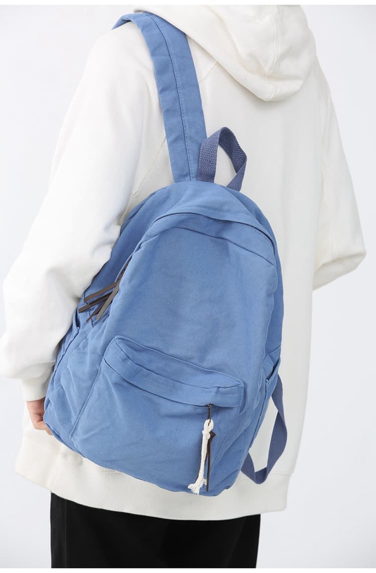 メンズリュック シンプル普段使い帆布リュック