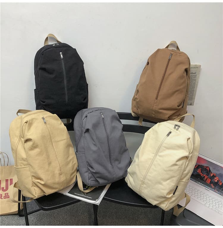 メンズリュック シンプル立体縫製キャンバスリュック