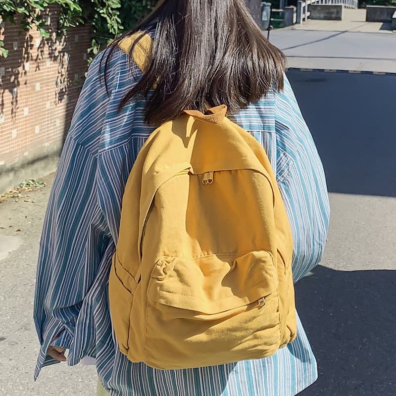 メンズリュック シンプル帆布リュック