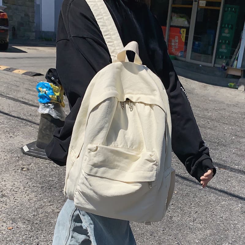 メンズリュック シンプル帆布リュック