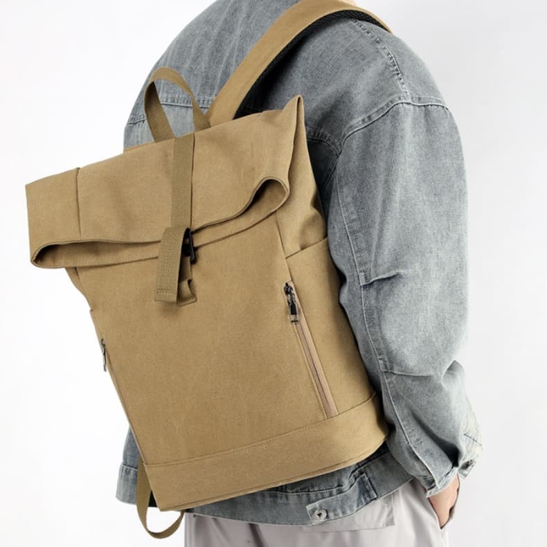 メンズリュック シンプル上質キャンバス リュックサック