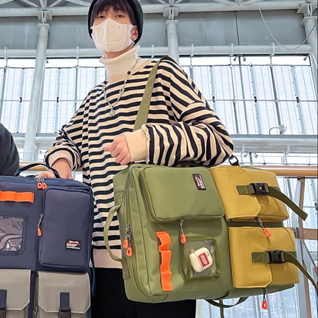 メンズリュック 多機能ポケット付きアウトドアリュック