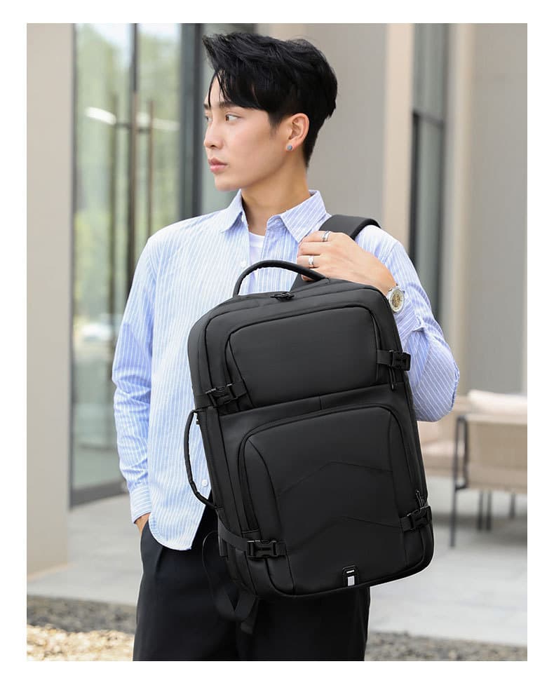 メンズリュック 多機能収納ビジネスリュック