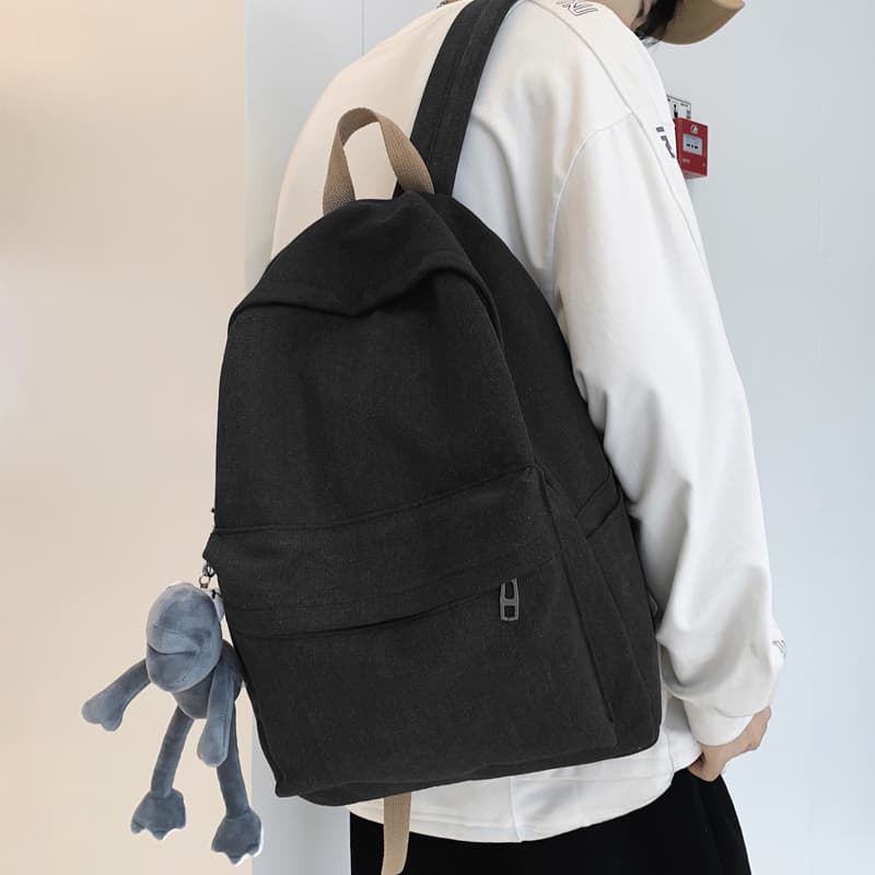 メンズリュック シンプル日常キャンバスリュック