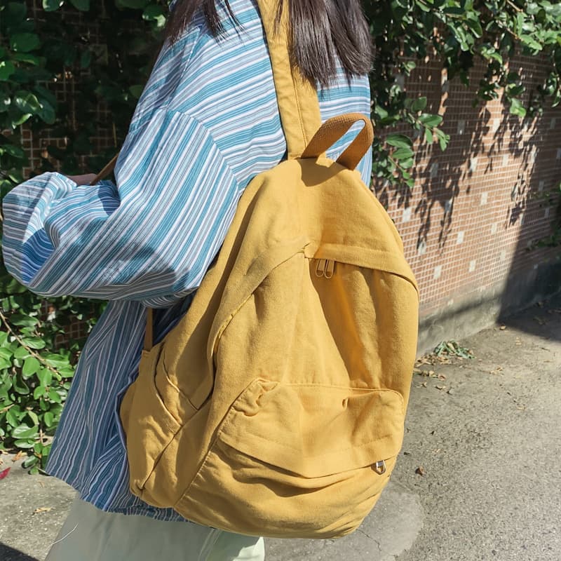 メンズリュック シンプル帆布リュック