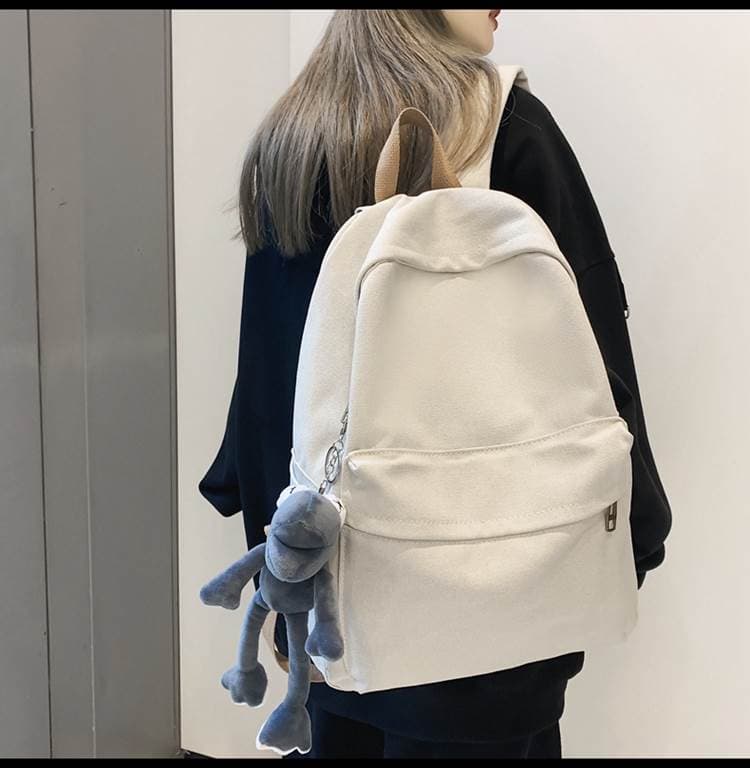 メンズリュック シンプル日常キャンバスリュック
