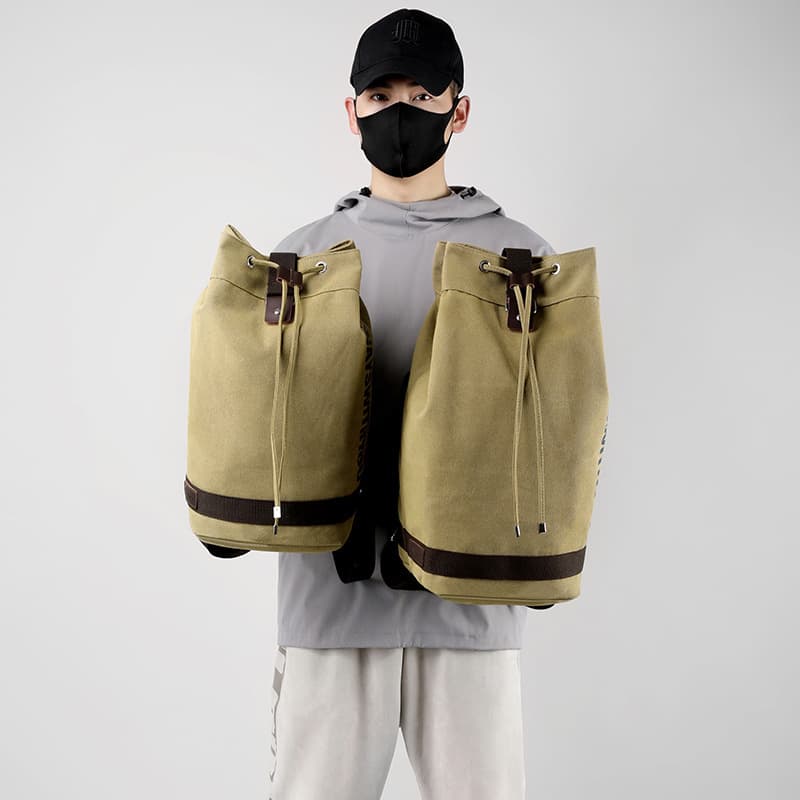 メンズリュック シンプル巾着リュック