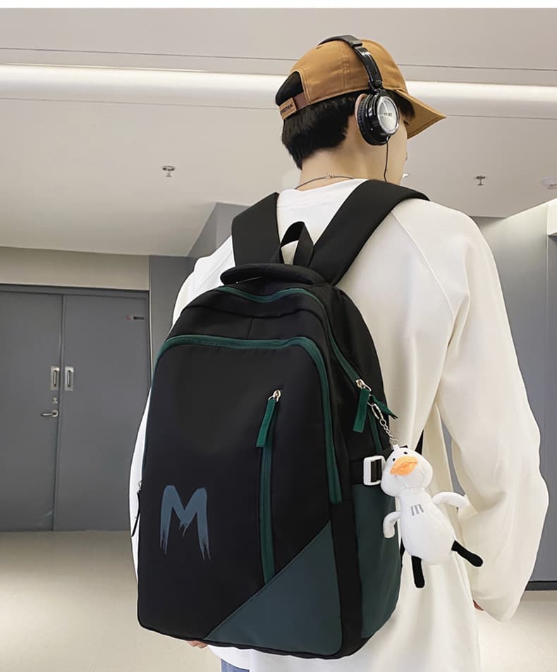 メンズリュック スタイリッシュ学生キャンバスリュック